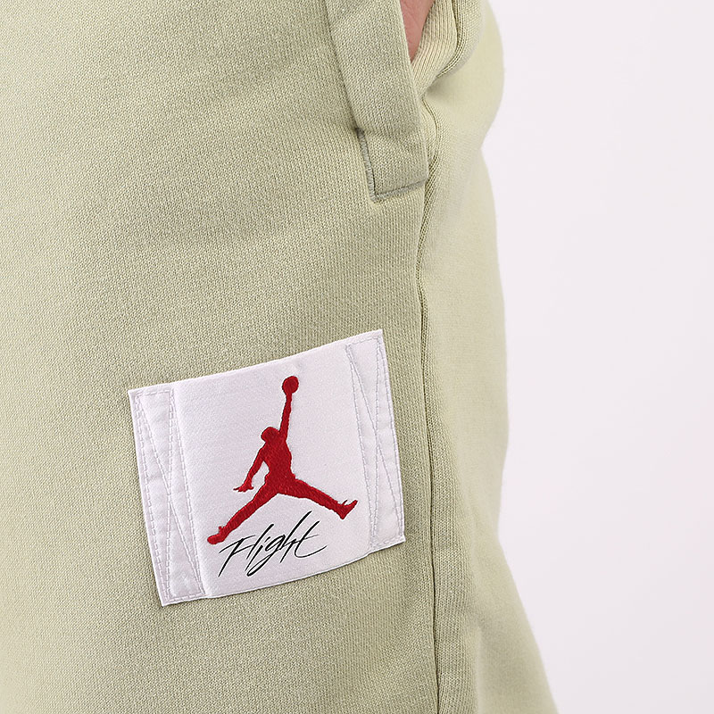 мужские зеленые брюки Jordan Flight Fleece Trousers CK6470-354 - цена, описание, фото 4